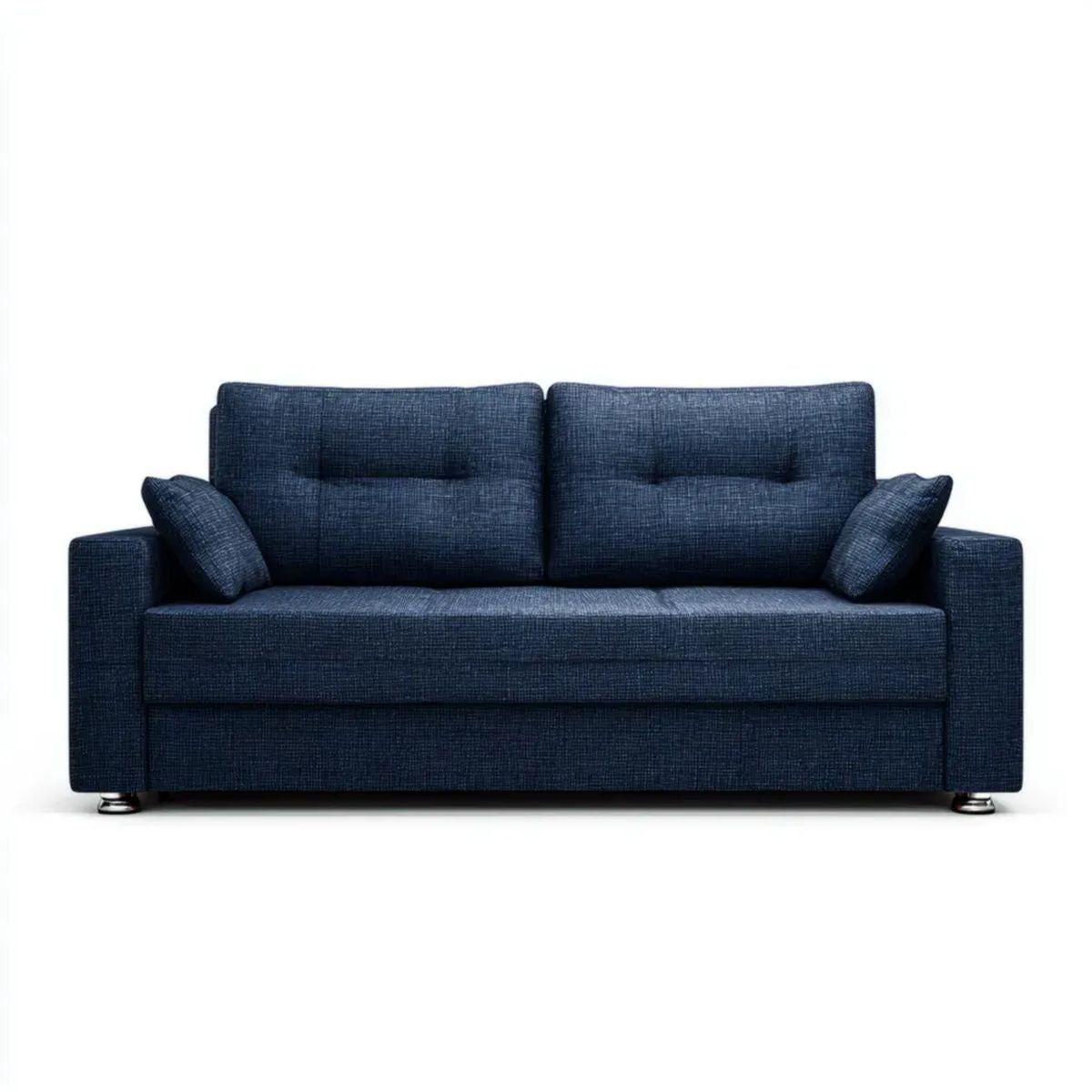 Sofa, Navy British Niebieski Sofa w poliestrze, 180 x 85 x 85 cm