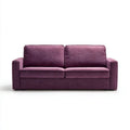 Sofa, Prosta sofa 2 fioletowy poliester, 160 x 85 x 85 cm