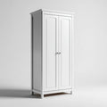 Szafa, Deska sypialna 2 Białe drzwi w panelach MDF, 80 x 50 x 180 cm