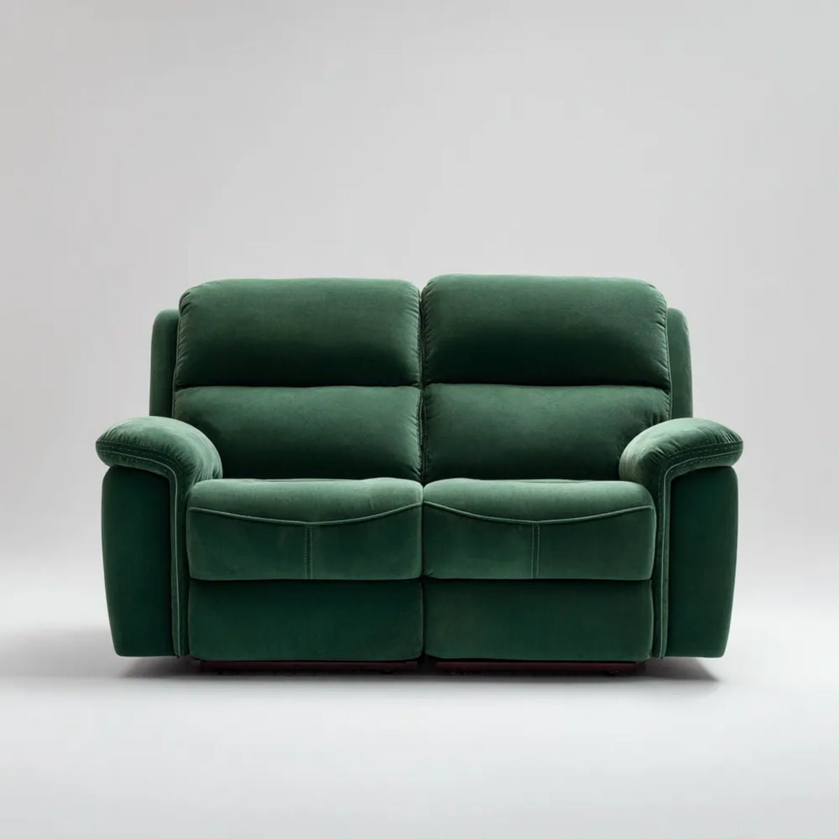 Sofa, 2-osobowa w sofie w sofie w sofie ciemnozielonym, 160 x 95 x 100 cm