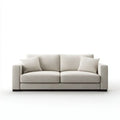 Sofa, 3-osobowa poliester sofa z czarnym nóżki, 200 x 90 x 85 cm