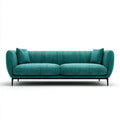 Sofa, 3-osobowa w sofie z poliestru w kształcie prostokątnym, 220 x 92 x 78 cm