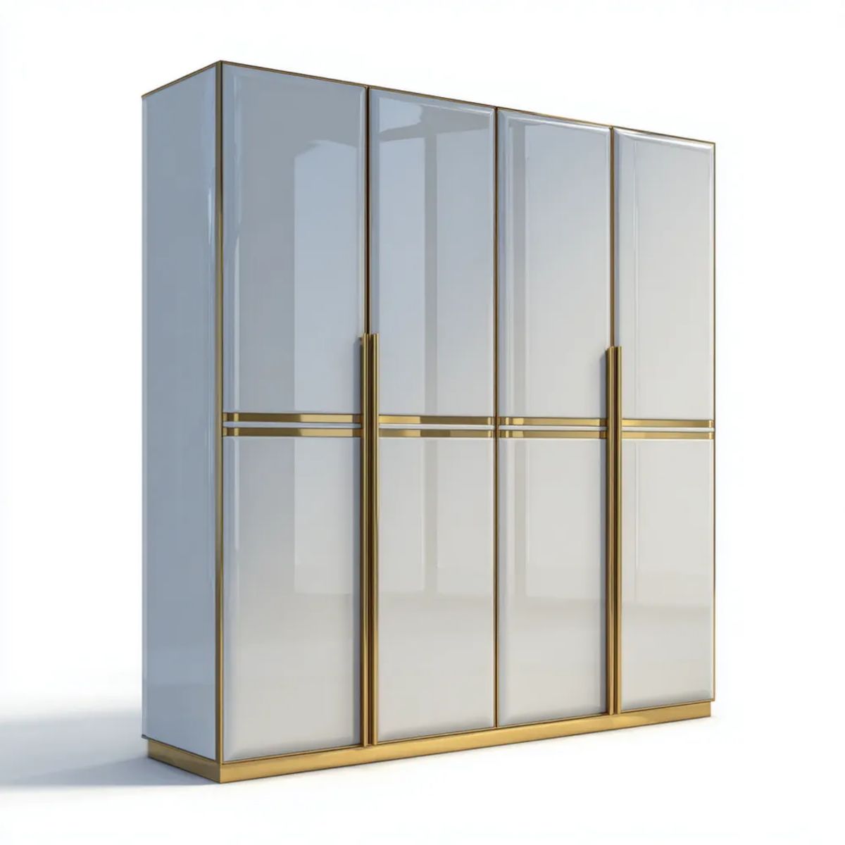 Szafa na drzwi 4 w panelach MDF, 200 x 60 x 220 cm